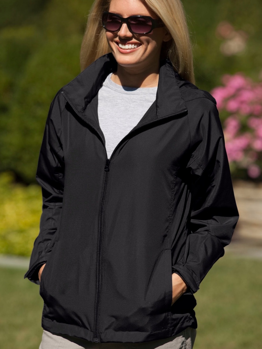 Vantage Full Zip Lightweight Hoodie Jacket Size 3XL Black Water-Resistant Shell